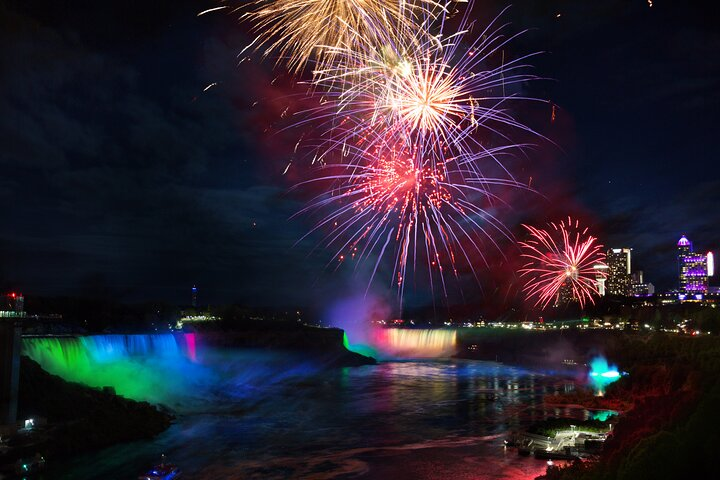 Nightly Fireworks over the falls